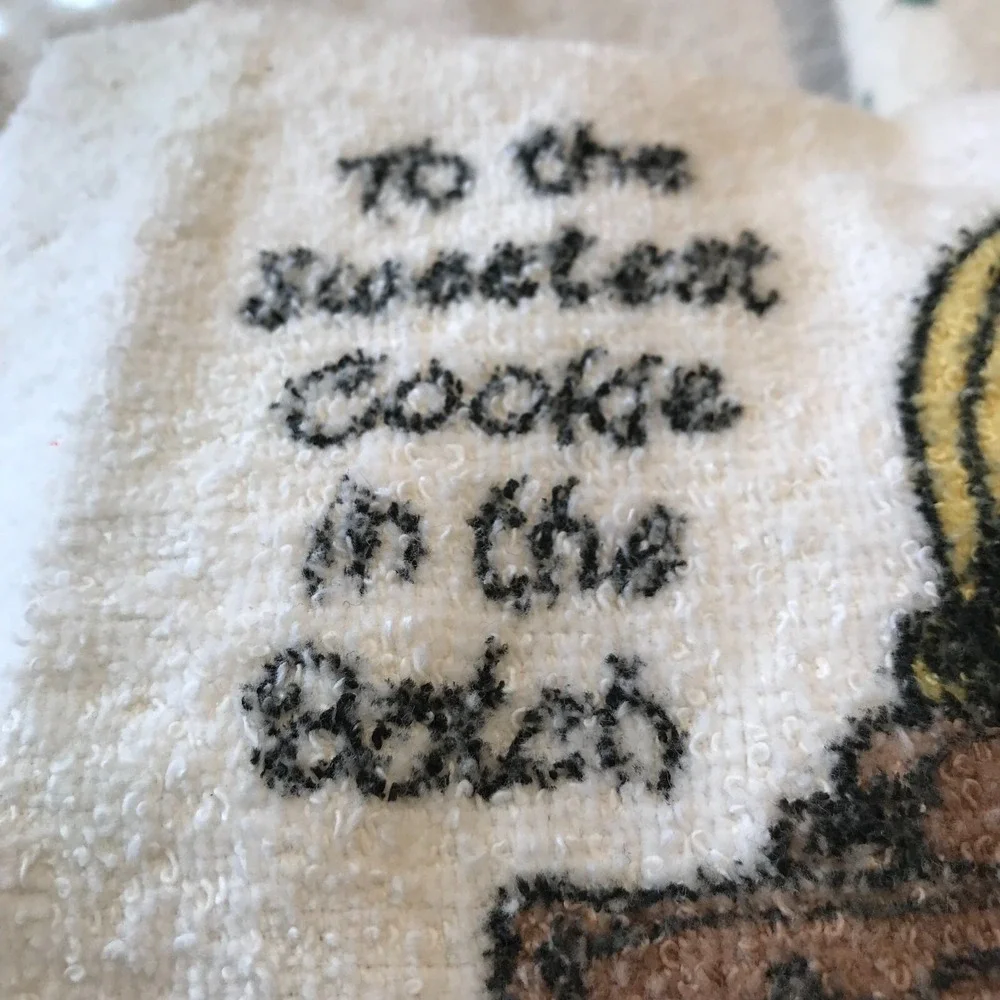 Prescious Moments Hand Towel - To the Sweetest Cookie in the Batch- 14 X 22